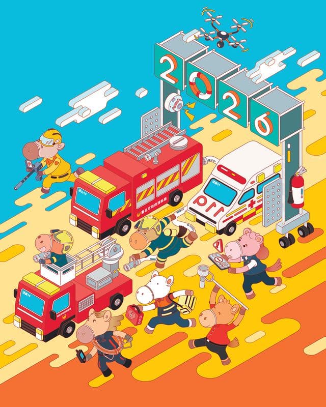 2026 Disaster Preparedness Calendar Illustration :: Behance