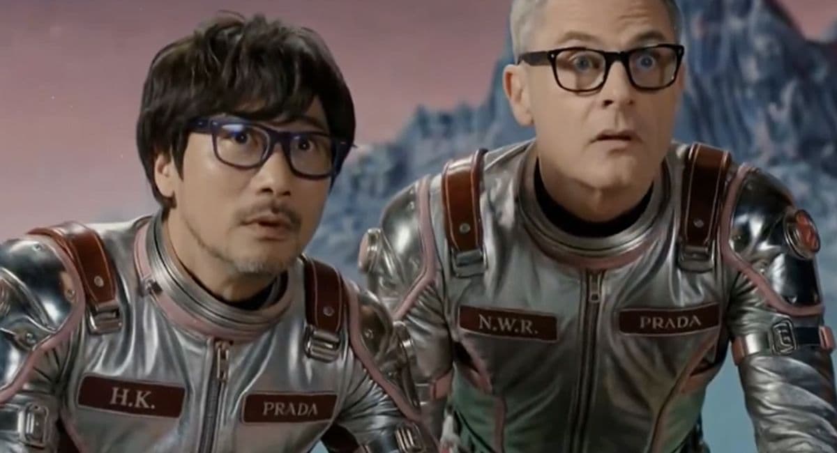 AI Hideo Kojima wears Prada in controversial sci-fi campaign