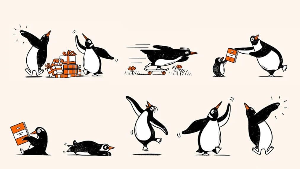 Artists shares how he created Penguin Random House’s Playful Penguins campaign