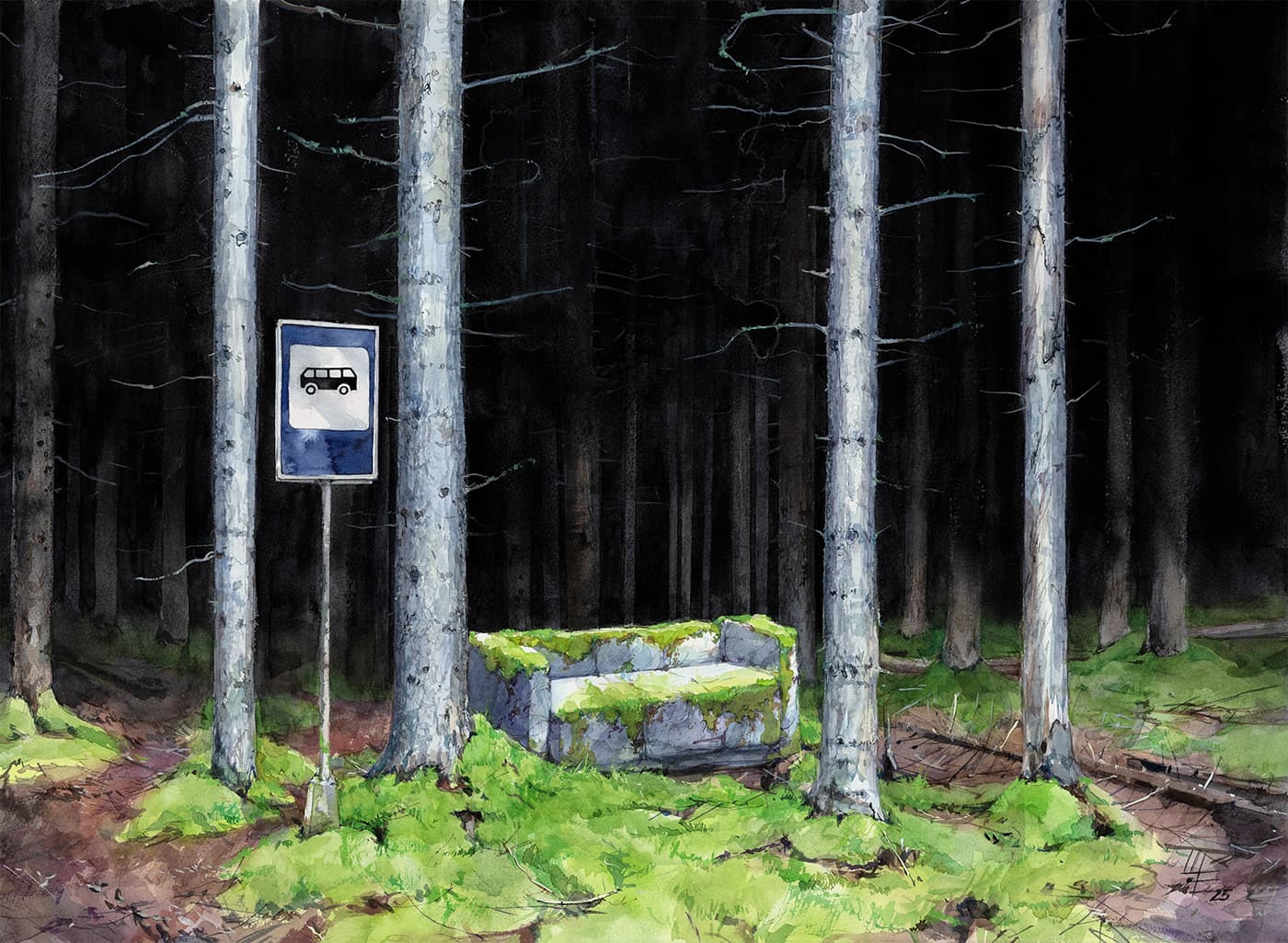The forest | Watercolor painting series :: Behance