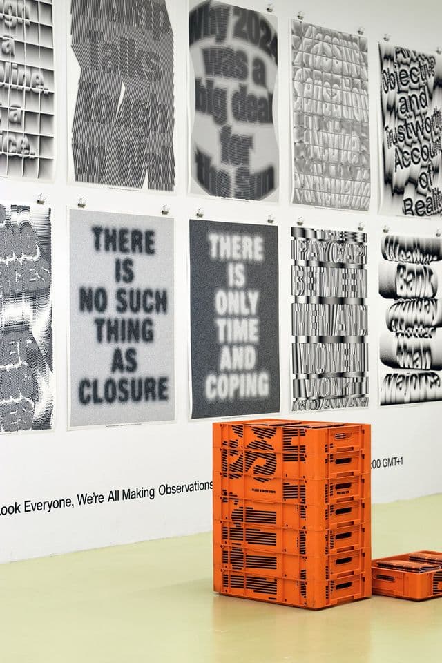 The experimental graphic design work of Ward Goes sits at the intersection of type and materiality