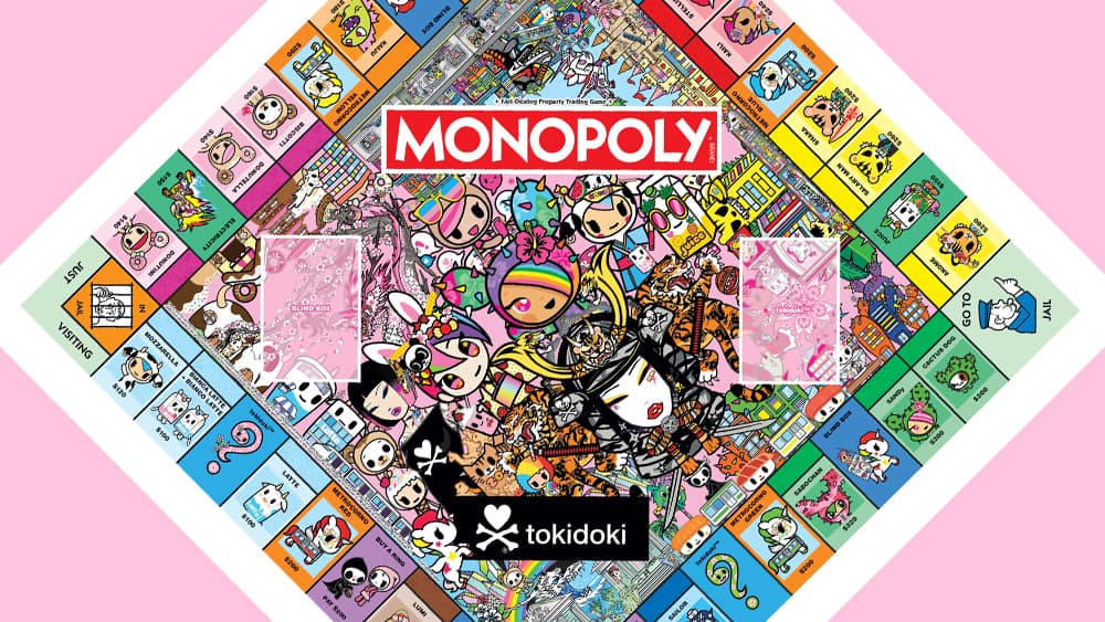 Tokidoki’s Kawaii Monopoly board design is the kitschest thing you’ll see today