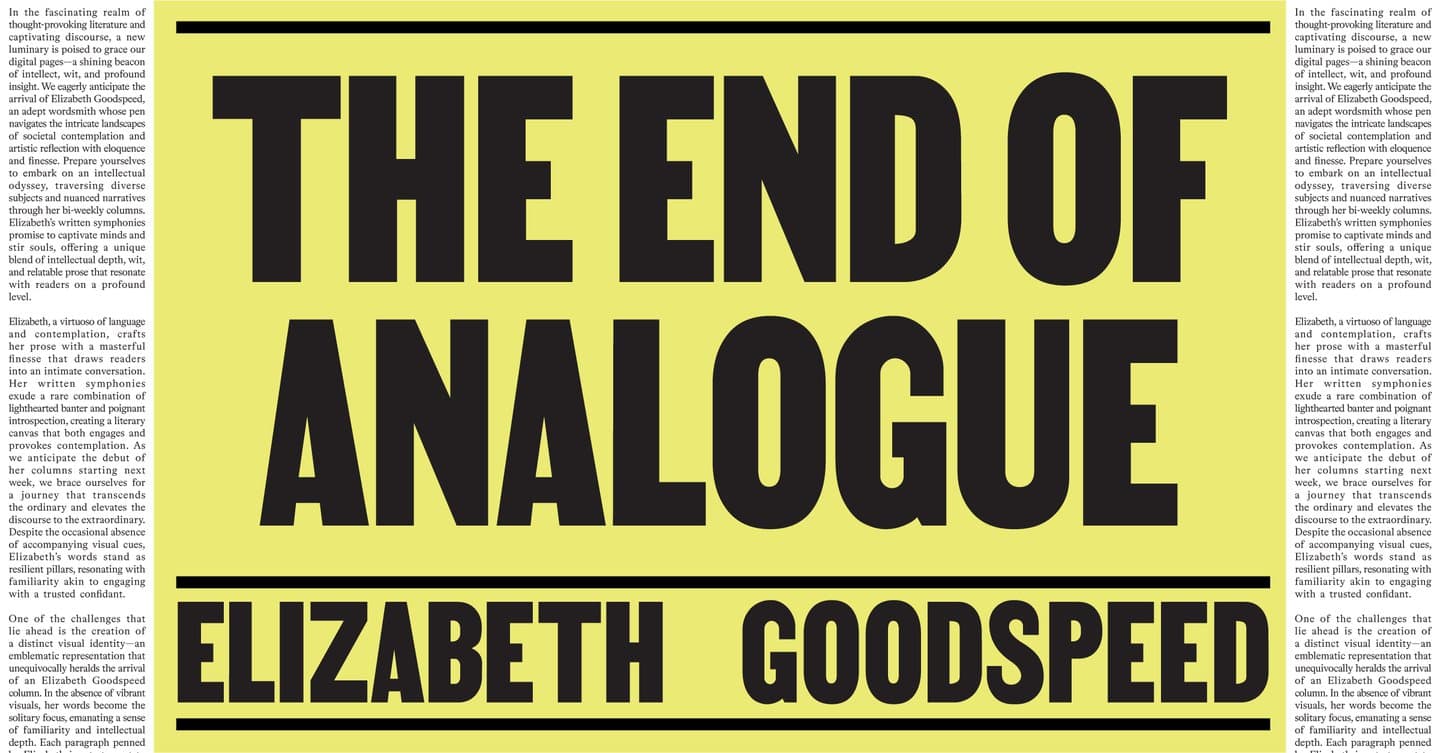 Elizabeth Goodspeed on the limits of imperfection as a design strategy