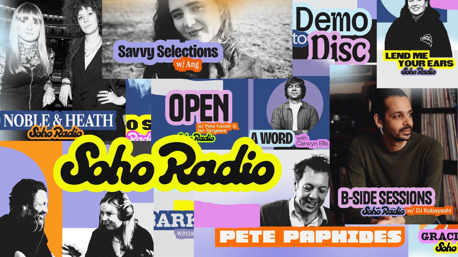 Soho Radio’s rebrand nails the sticker book aesthetic