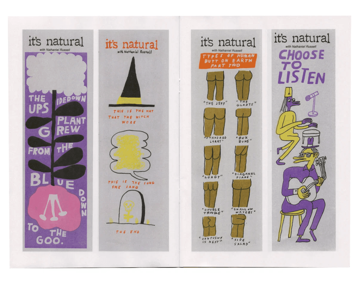 Remembering Nathaniel Russell’s charming and economical illustrated columns for The Smudge