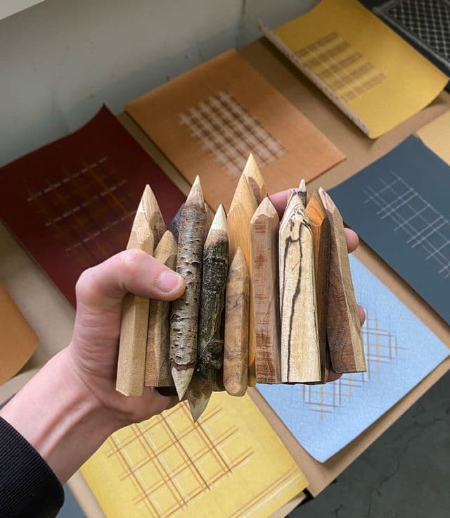 Harry Grundy’s new works on sandpaper are drawn at 3,000RPM