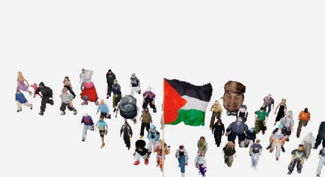 Jasper Golding creates a metaverse protest in support of Medical Aid for Palestinians
