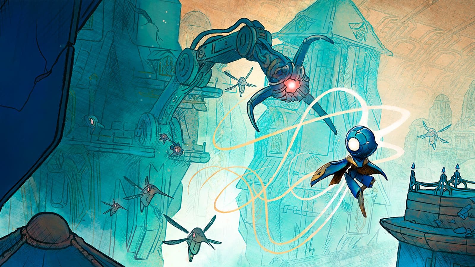 MIO: Memories in Orbit is a 3D Metroidvanit that feels hand-drawn