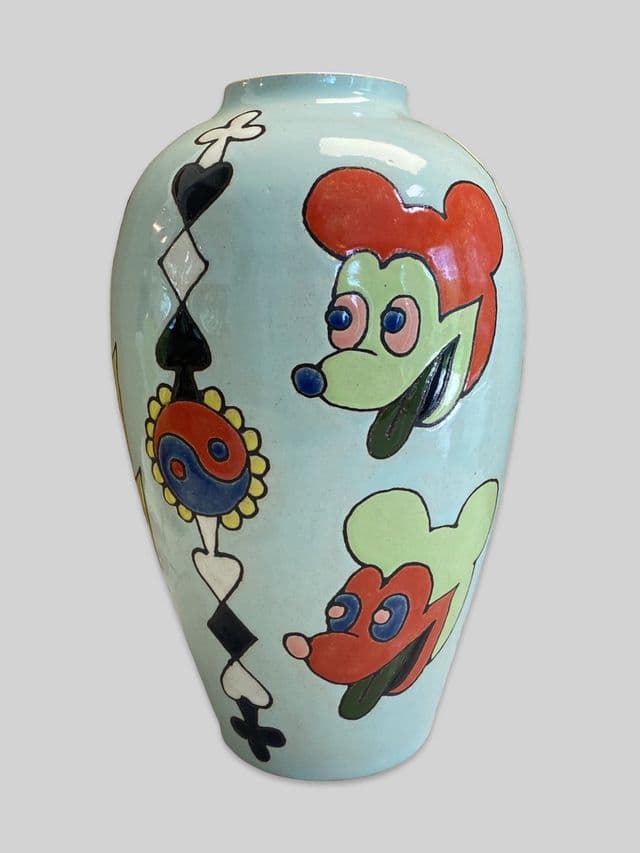 Ceramics and tattoo imagery come together in Adam Shrewsbury’s exercise in fragility