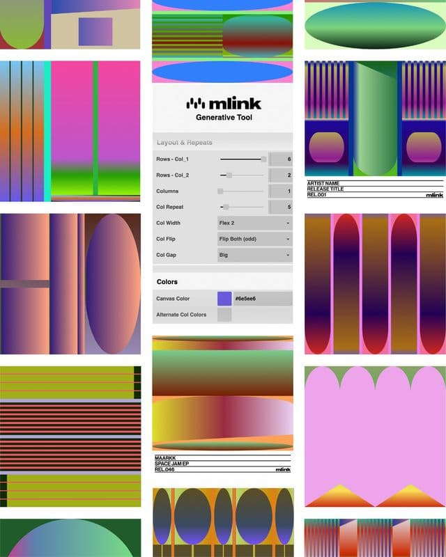 This browser-based generative tool allows musicians to create their own visualisers with trippy geometry