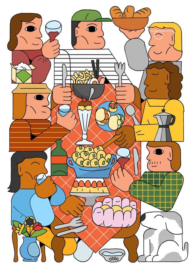 Alex Ram’s blocky characters are an ode to spending quality time with yourself and others