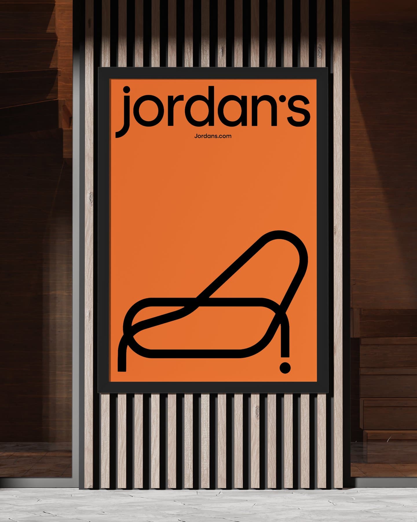 Untouched since the 1980s, Jordan’s Furniture gets a sleek rebrand with ergonomic icons