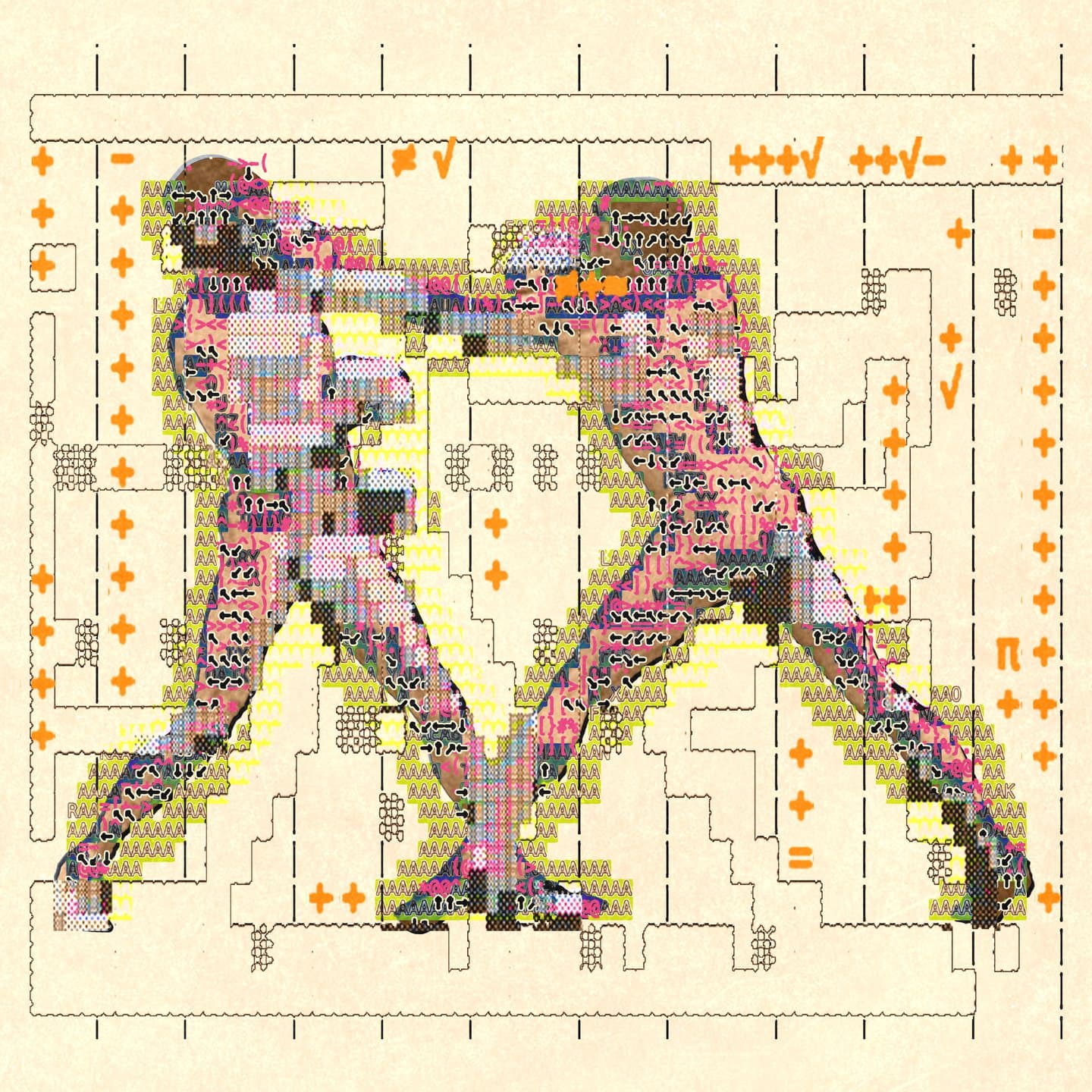 these artworks combine the historical with ASCII