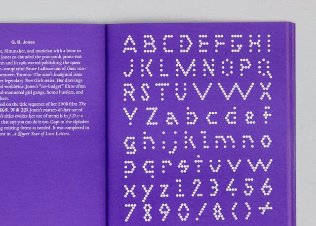 A Queer Year of Love Letters is a collection of “time machine” fonts that take us to our countercultural past and futures