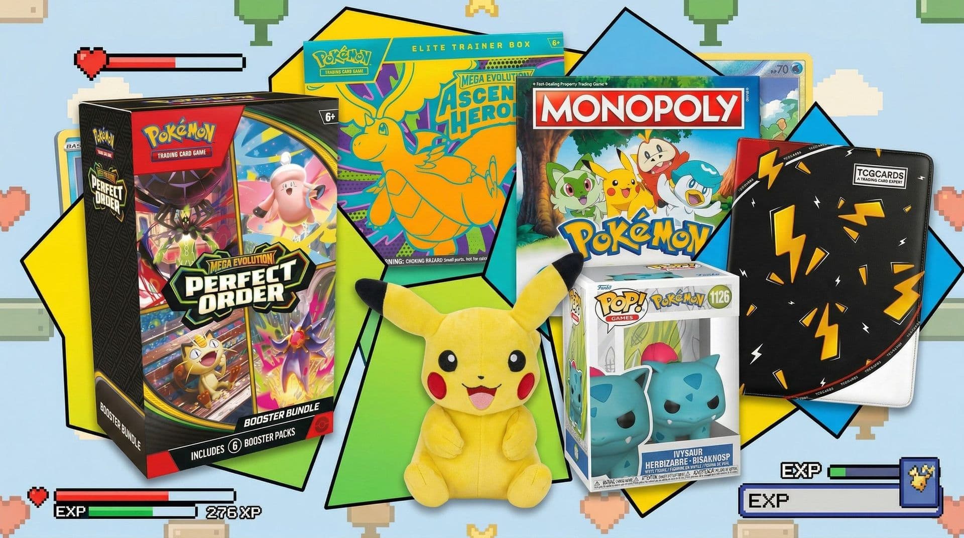 From trading cards to t-shirts, get goodies the Pokémon fan in your life REALLY wants