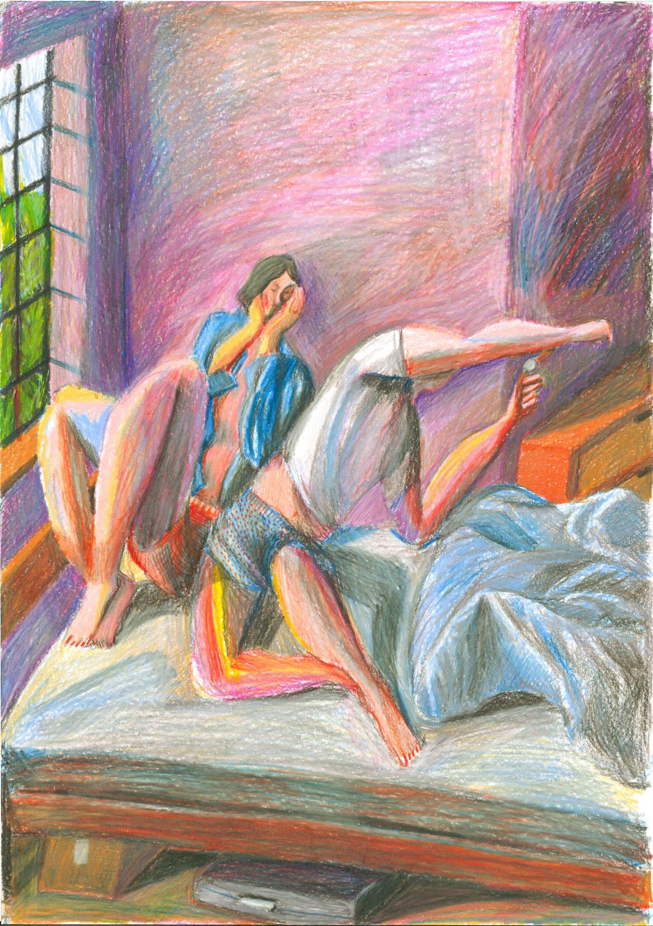 Pat Thomas’ drawings are unapologetic and filled with feeling