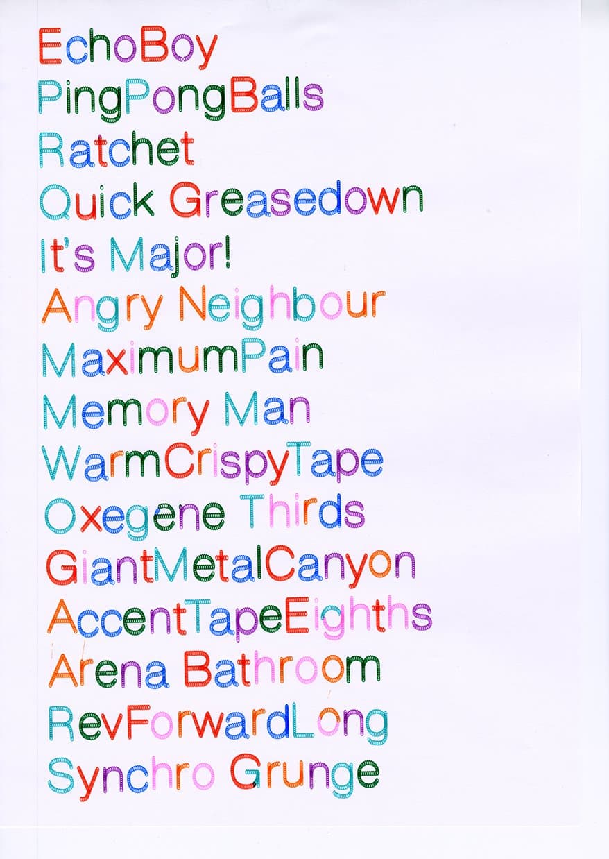 Stanley Plowman’s Garble is machine-executed typography filled with human mess