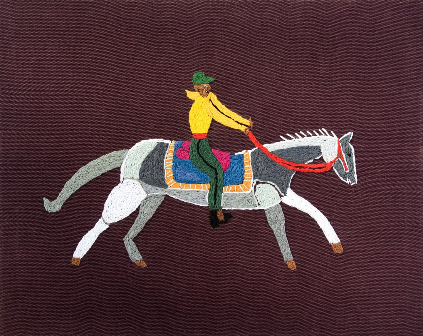 Trevor Small works through his brain injury with the ultimate art practice: embroidery