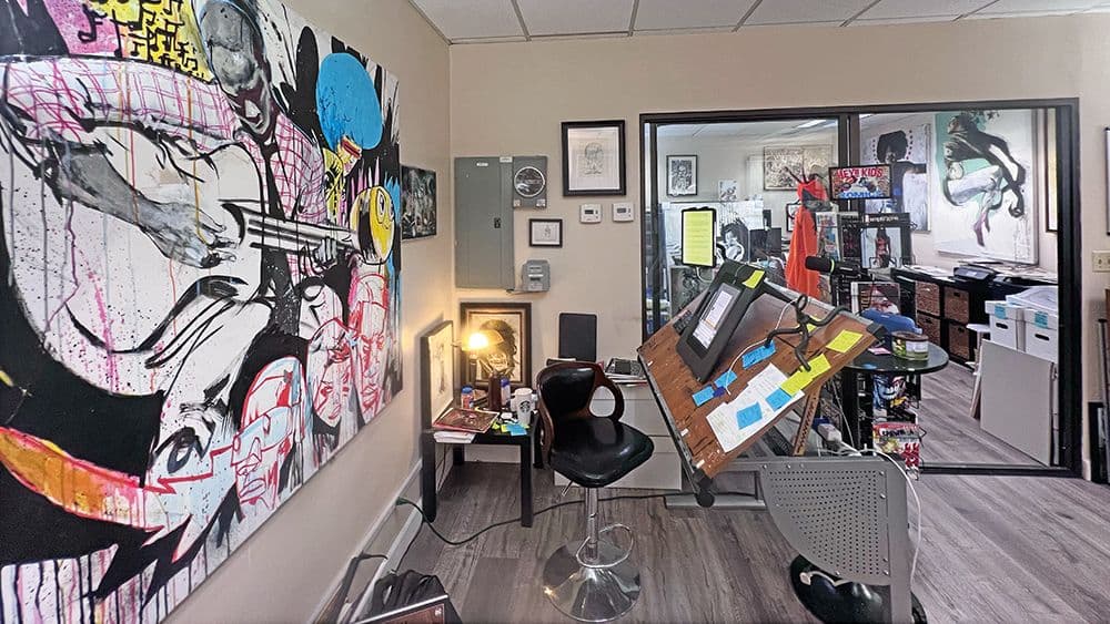 How I turned a boring office into an inspiring art studio